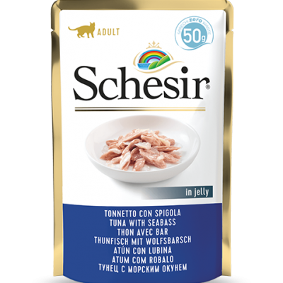 Schesir Gatto Tonnetto con Spigola 50gr Schesir Gatto Tonnetto con Spigola 50gr